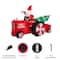 Glitzhome® 11ft. Lighted Inflatable Santa on Tractor Décor